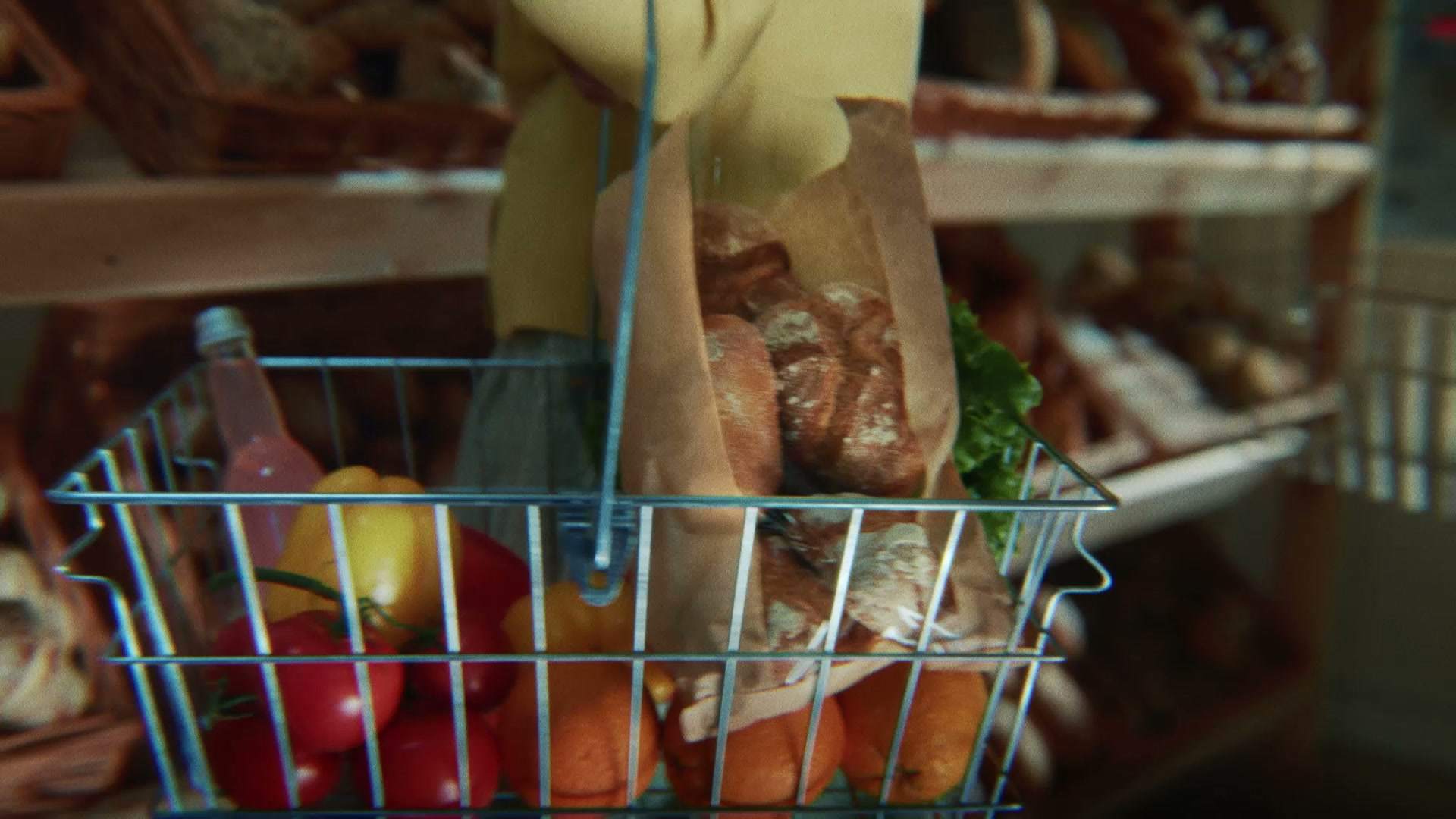 Pieczywo w koszyku na zakupach - dobry chleb ma krótki i prosty skład